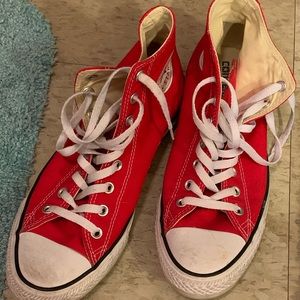 Red Converse All-Star Chuck Taylors M Size 9/ W 11